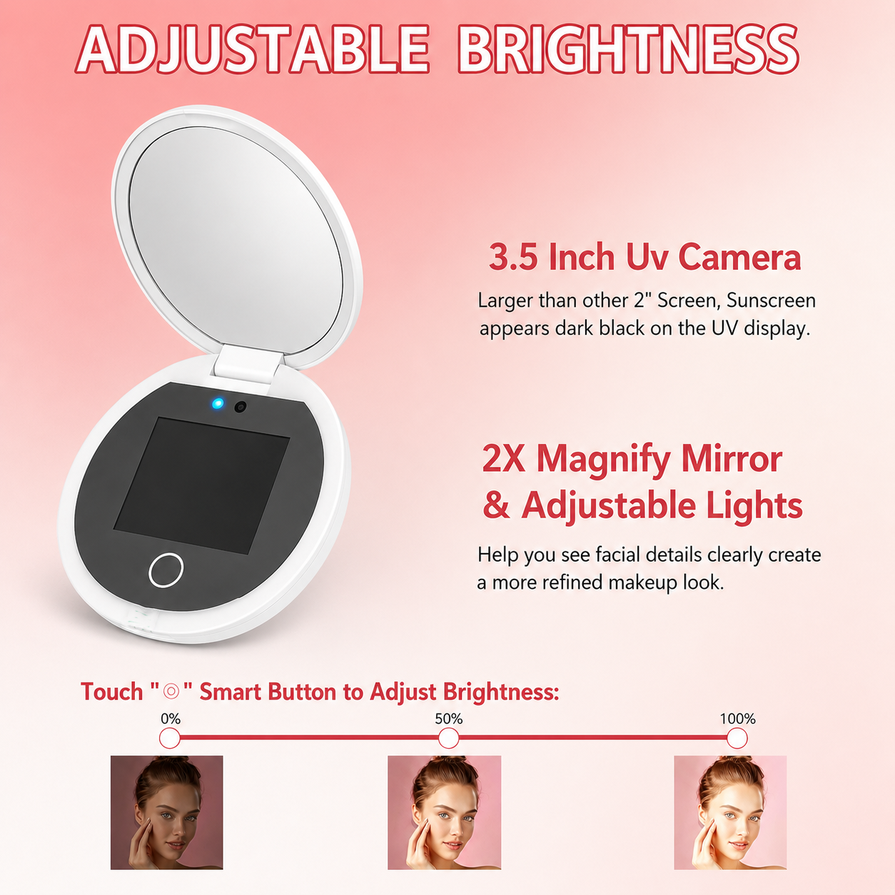 YUANE Kamera Kaca UV Deteksi Sunscreen Mirror Testing Camera - TJ001 Gambar produk YUANE Kamera Kaca UV Deteksi Sunscreen Mirror Testing Camera - TJ001 - 4