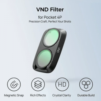 TELESIN Lens Camera Filter VND ND2 ND32 DJI Osmo Pocket 4 Pro - S5-FLT-89-TDJ