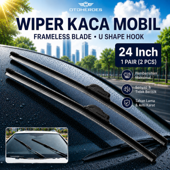 OTOHEROES Wiper Kaca Mobil Frameless Blade U Shape Hook 1 PCS - S858/S688