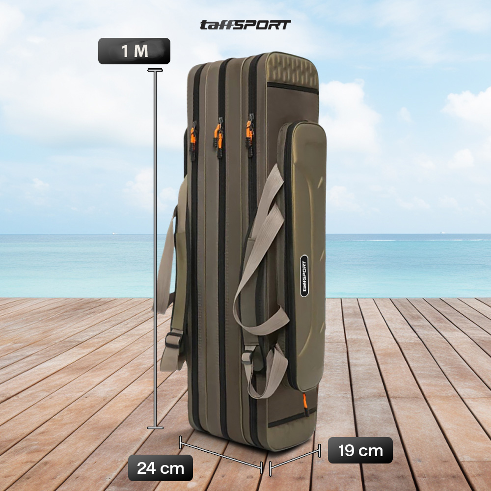 Gambar produk TaffSPORT Tas Pancing Joran Fishing Bag Waterproof 1680D Oxford 1M - D300 - 6
