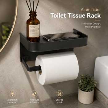 KODASW Tempat Tisu Toilet Rak Gantung Kamar Mandi Tissue Storage Rack - HJ18