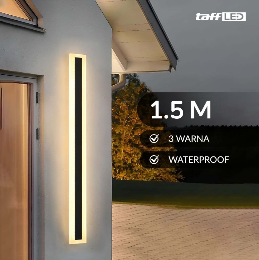 Gambar produk TaffLED Lampu Dinding Hias Outdoor Long Strip LED 3in1 Color 1.5M - ISN-31 - Utama