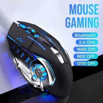 T-WOLF Mouse Gaming Wireless Optical 2.4GHz Silent 6 Key 1600DPI - Q13