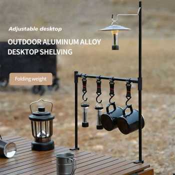 We Rak Gantung Meja Camping Foldable Hanging Aluminium Alloy - HG-15
