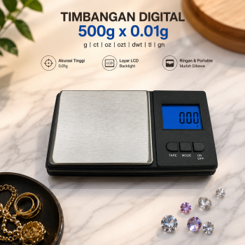 RENQIN Timbangan Emas Digital Mini 7 Units Battery - CS-D