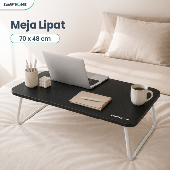 TaffHOME Meja Lipat Laptop Foldable Bed Table - BO67