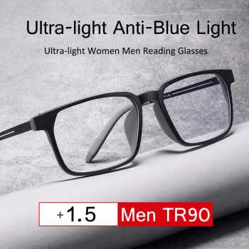 MOMOJA Kacamata Baca Anti Blue Light Rabun Dekat Glasses TR90 Frame - F500