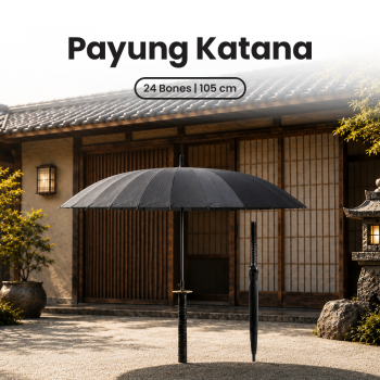 HHYUKIMI Payung Model Katana Samurai Jepang 24 Bone 105cm - B062