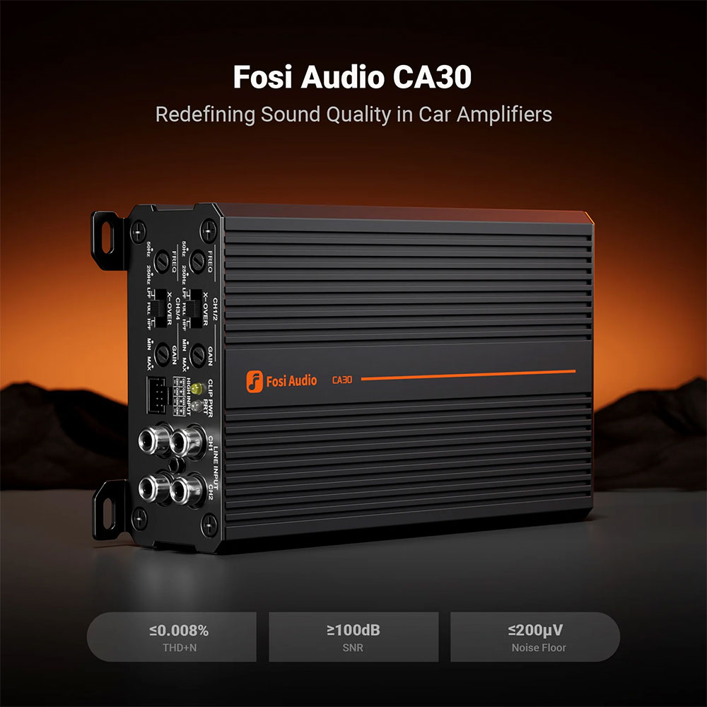 Fosi Audio Car Amplifier 4 Channel HiFi HPF LPF 100Wx4 IR4322 - CA30 Amplifier Gambar produk Fosi Audio Car Amplifier 4 Channel HiFi HPF LPF 100Wx4 IR4322 - CA30 Amplifier - 1