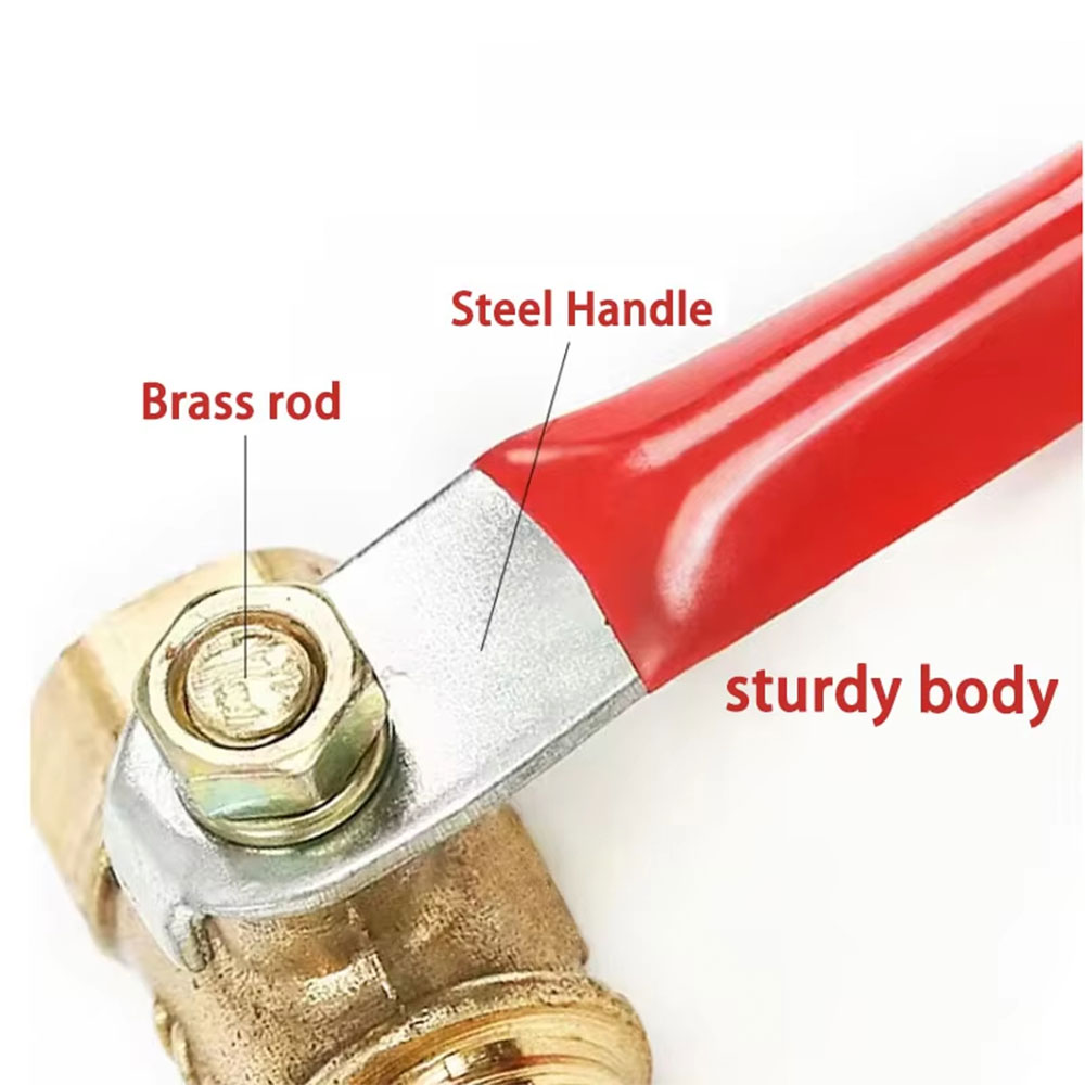 Gambar produk MAX Stop Kran Air Ball Valve Kuningan Nepel Selang Pagoda Brass 3/8 Male 12mm - DN12 - 5