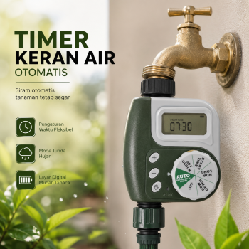 Digital Timer Keran Air Taman Otomatis Programmable Garden Irrigation - 1383