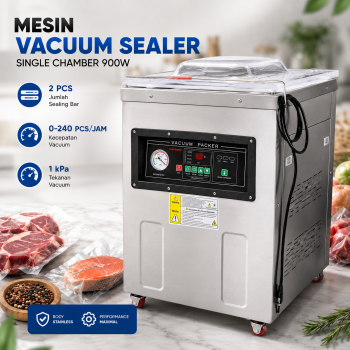 Taffware Mesin Vacuum Sealer Makanan Heavy Duty Single Chamber 900W - DZ400