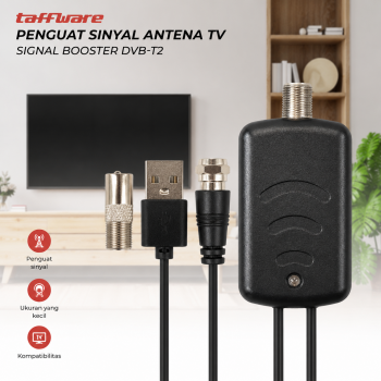 Gambar produk Taffware Penguat Sinyal Antena TV Amplifier Booster DVB-T2 - TFL-D15