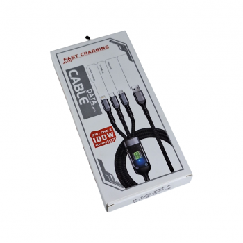 Gambar produk OLAF Kabel Data 3in1 Charger Micro USB Lightning Type C 20V 100W 1.2M - OL601 - Kemasan
