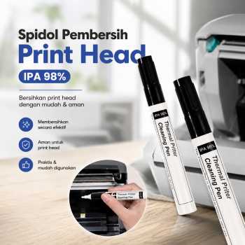 Gambar produk Spidol Pembersih Print Head Thermal Cleaning Pen Maintenance IPA 98%