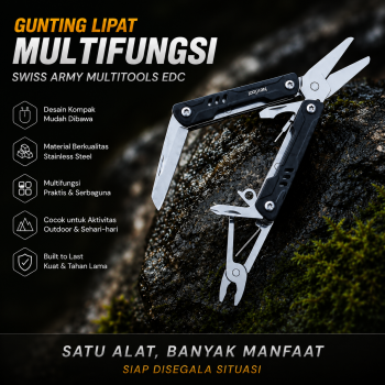 NexTool Gunting Lipat Multifungsi Swiss Army Multitools EDC - NE20237
