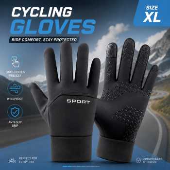 Gambar produk JINHF Sarung Tangan Sepeda Motor Anti Slip Touchscreen Windproof XL - ST23