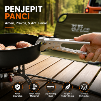 Tehaux Penjepit Panci Camping Pot Gripper Aluminium Alloy Clip - HW041