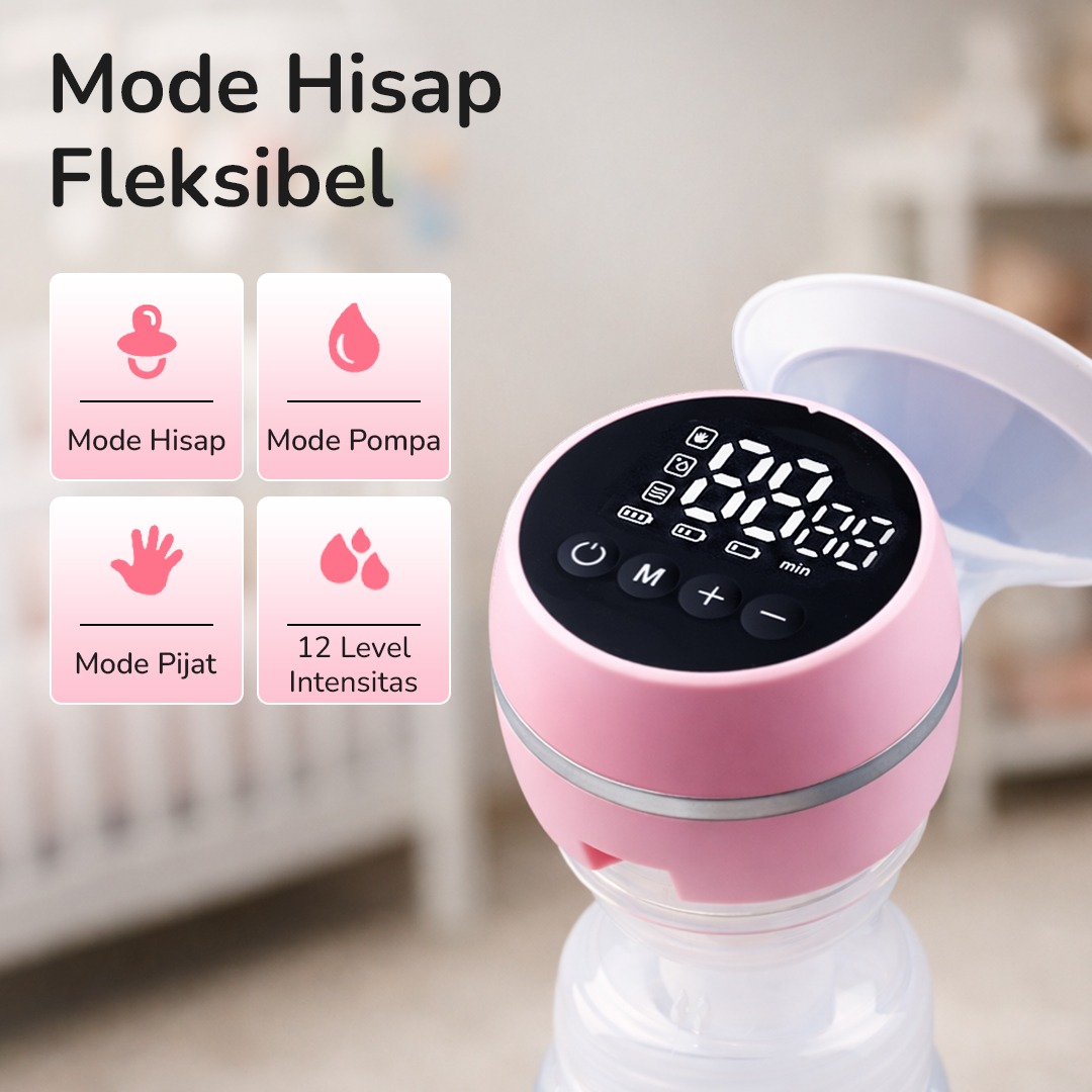 EVIANANGEL Pompa ASI Elektrik Breast Milk Pump Rechargeable 800mAh - Q2 Gambar produk EVIANANGEL Pompa ASI Elektrik Breast Milk Pump Rechargeable 800mAh - Q2 - 1