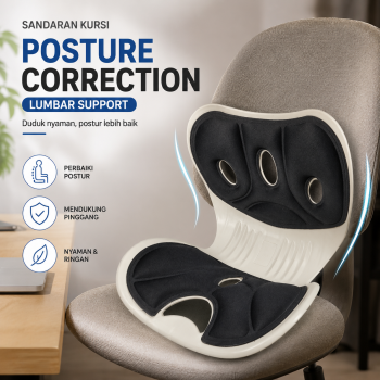 BLUELAN Sandaran Kursi Waist Pad Posture Correction Lumbar Cushion - BL124