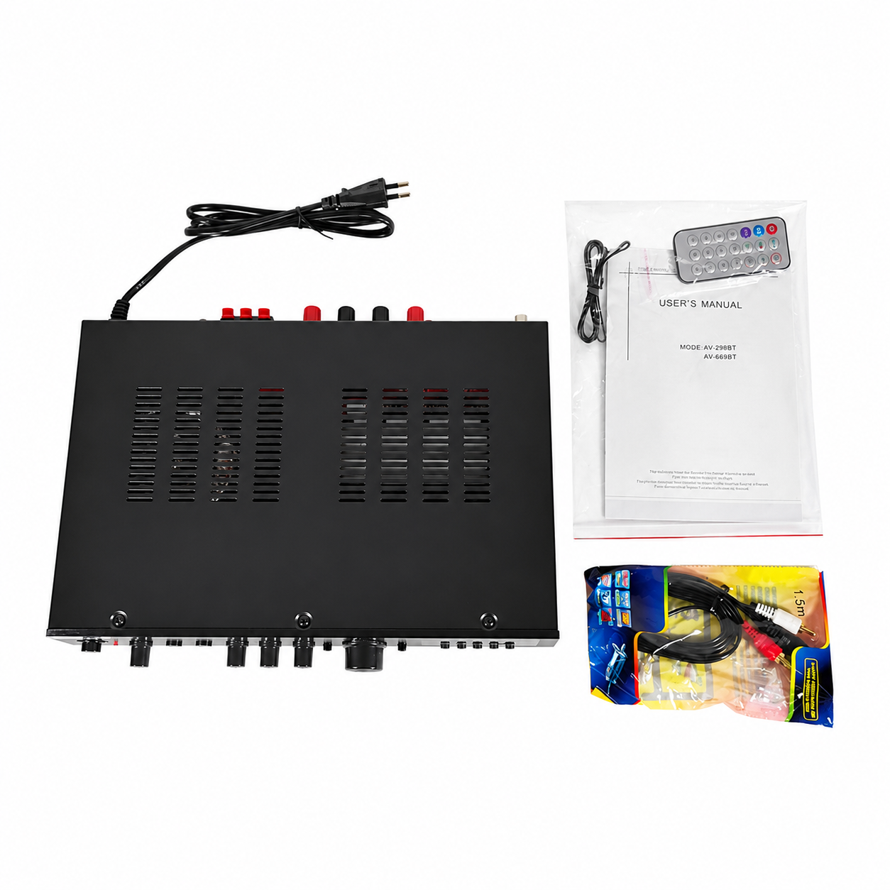 Gambar produk Sunbuck Audio Bluetooth 5.0 Amplifier 5 CH Remote 2000W - AV-298BT - 5