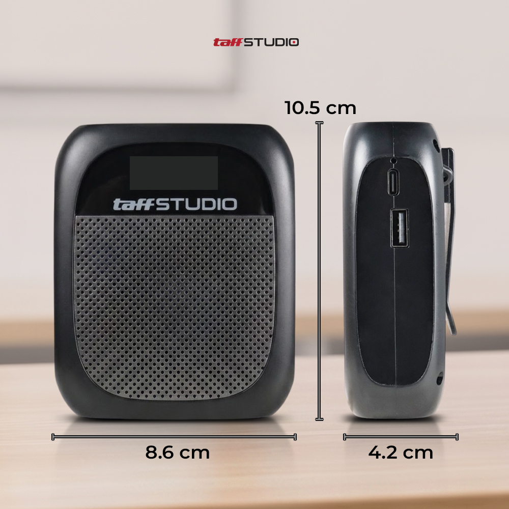 Gambar produk TaffSTUDIO Speaker Pinggang Penguat Suara Bluetooth LED TF Card 10W - YW-166U - 6