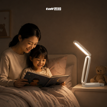 Gambar produk TaffLED Lampu Meja Belajar Rechargeable Foldable 3 Color 8W - 1308 - 6