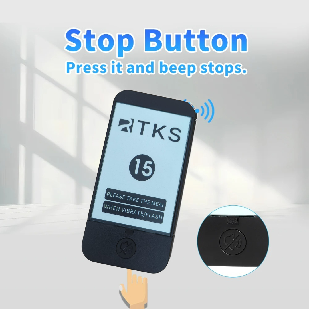 RTKS Wireless Calling System Restaurant Mesin Antrian 16 Pager - QC160 Gambar produk RTKS Wireless Calling System Restaurant Mesin Antrian 16 Pager - QC160 - 2