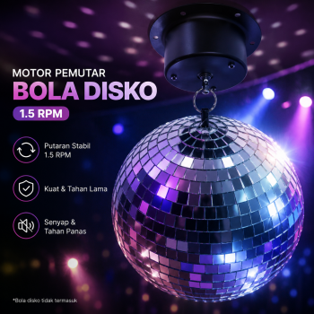 ESMART Motor Pemutar Bola Disko Kaca Disco Ball Rotating Motor 1.5 RPM - TYD49-04