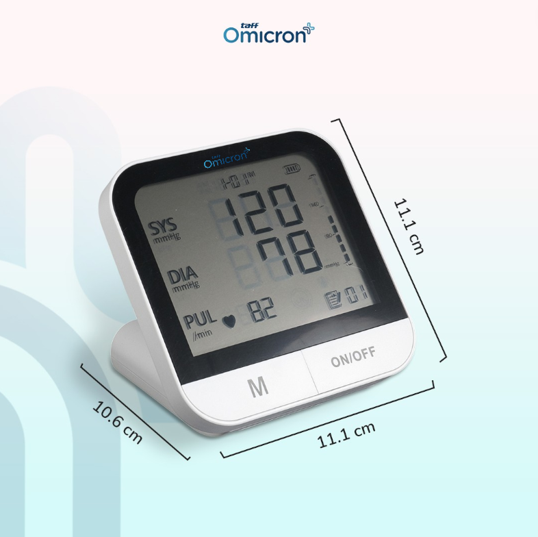 Gambar produk TaffOmicron Tensimeter Digital Pengukur Tekanan Darah English Voice - BMP-A7VL - 7