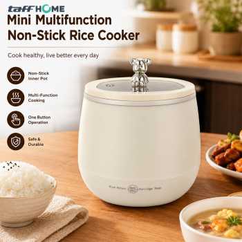Gambar produk TaffHOME Rice Cooker Mini Penanak Nasi Multifungsi Non Stick 1.8L 450W - JKS16S