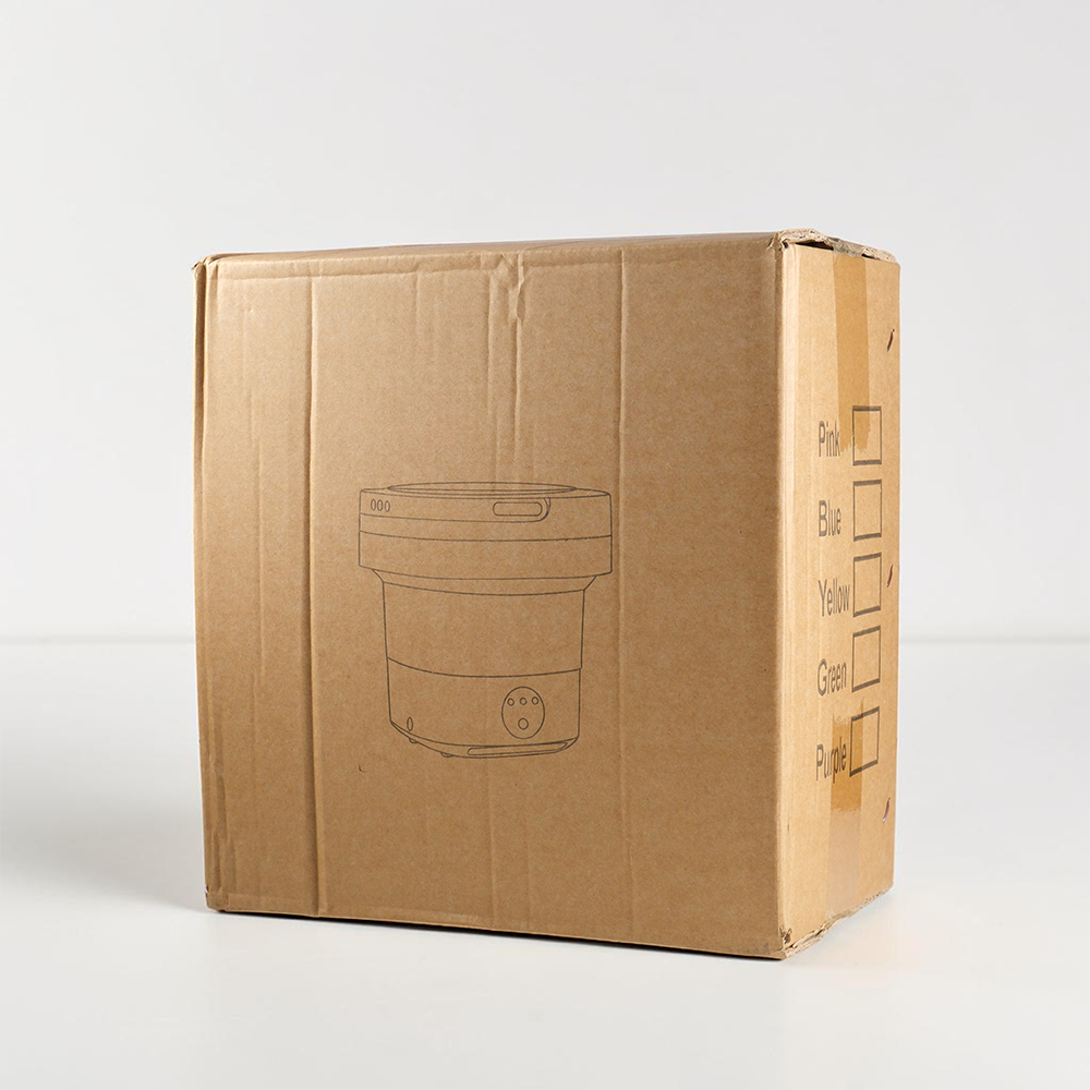 Gambar produk Houselin Mesin Cuci Mini Lipat Portable Foldable Washing Machine 8L - HS8 - Kemasan