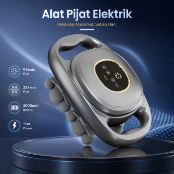 MORGEL Alat Pijat Elektrik Massage Gun 9 Mode 22 Head 2000mAh 15W - YM-K60