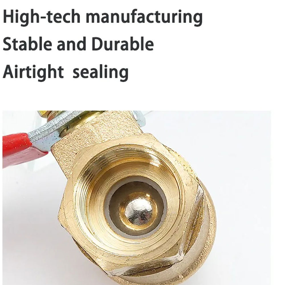 Gambar produk MAX Stop Kran Air Ball Valve Kuningan Nepel Selang Pagoda Brass 3/8 Male 12mm - DN12 - 3