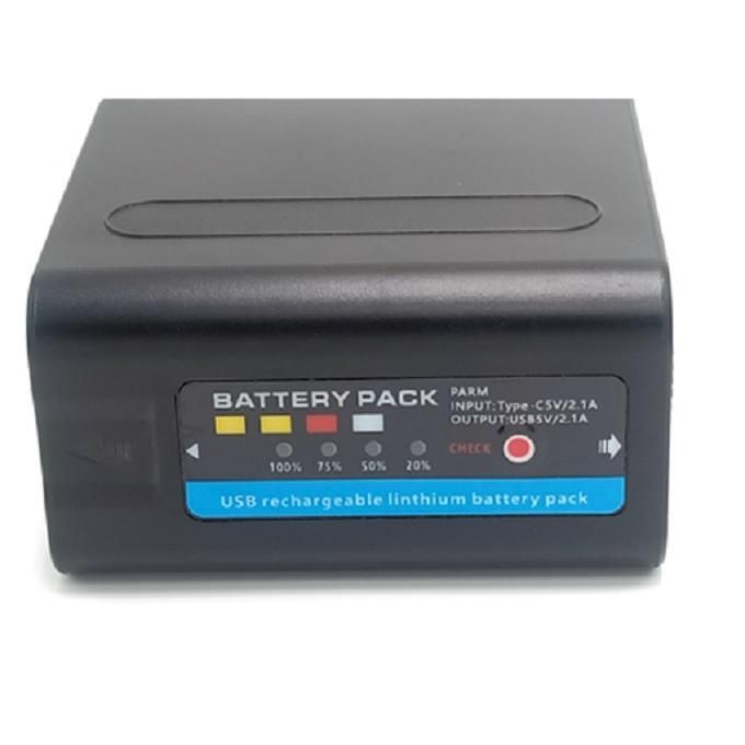 Gambar produk YUBOLI Baterai Kamera Sony Replacement HXR PXW DSR CCD 6000mAh - NP-F980 - 5