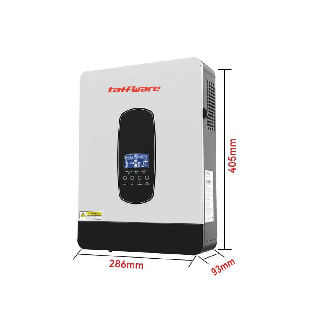 Taffware Inverter Solar Controller Hybrid DC 24V to AC 230V 3000W - SP-3200 Gambar produk Taffware Inverter Solar Controller Hybrid DC 24V to AC 230V 3000W - SP-3200 - 6