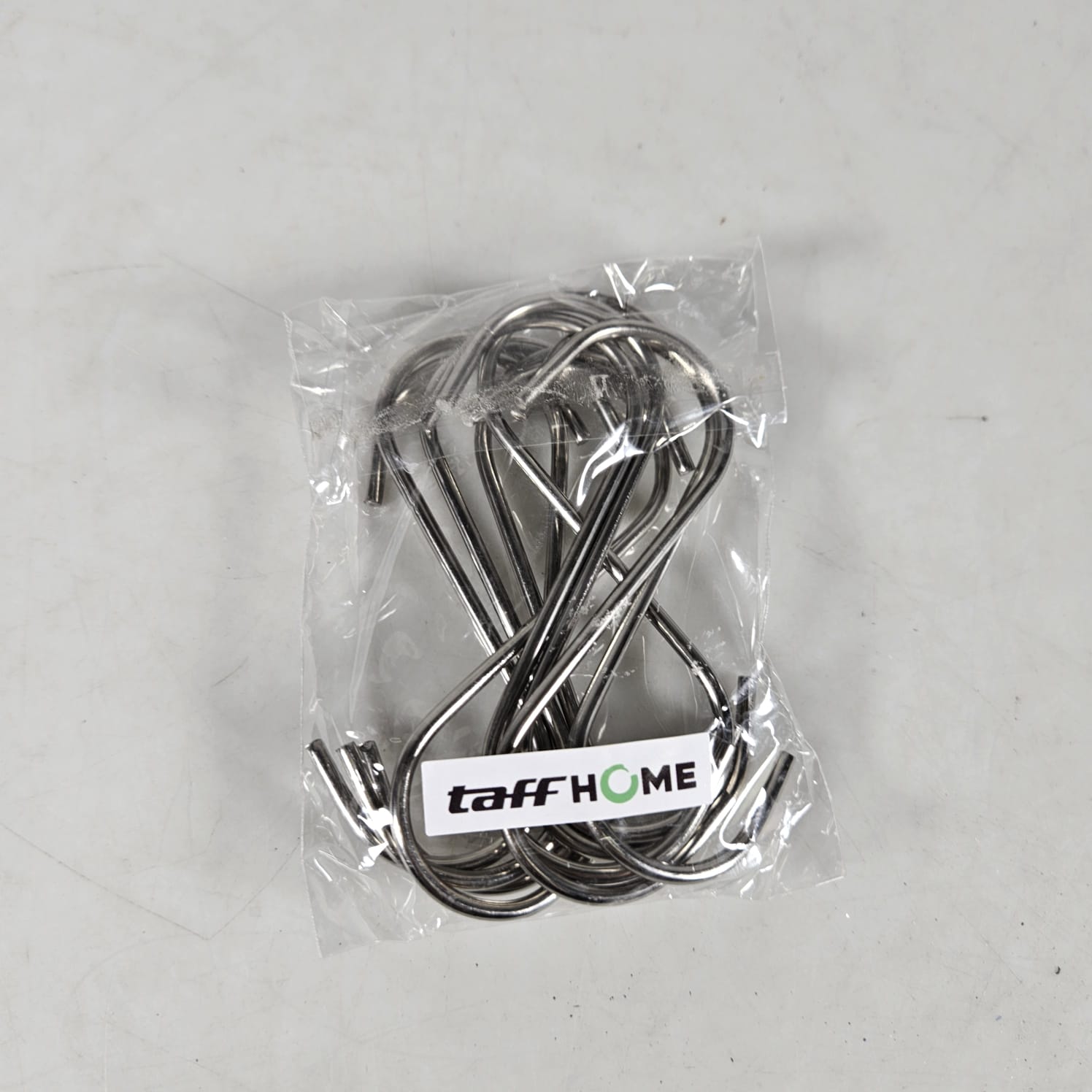 TaffHOME Hanger Gantungan S Serbaguna Stainless Steel Hook 10 PCS 9cm - M127 Gambar produk TaffHOME Hanger Gantungan S Serbaguna Stainless Steel Hook 10 PCS 9cm - M127 - Kemasan