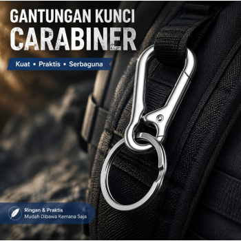 Bombon Gantungan Kunci Multifunctional Carabiner Keychain Zinc Alloy - INU67