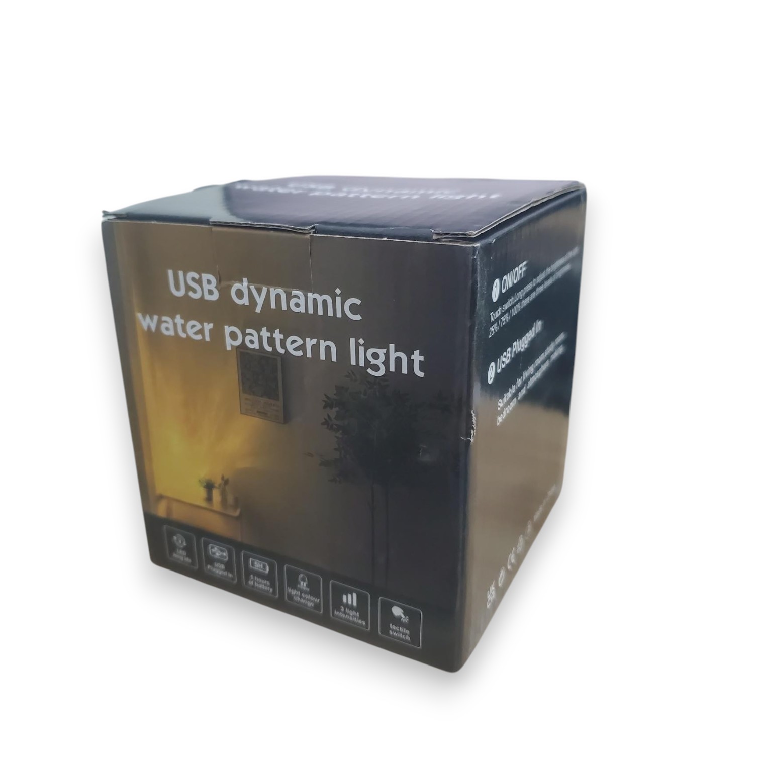RISIFY Lampu Tidur Proyektor LED Water Ripple 16 Color Square 3W - SFY23 Gambar produk RISIFY Lampu Tidur Proyektor LED Water Ripple 16 Color Square 3W - SFY23 - Kemasan