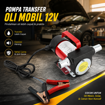 Kaiser Pompa Diesel Pump Transfer Oli Oil Fuel Aluminium 12V 200W - GCBOOI