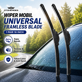 OTOHEROES Wiper Kaca Mobil Universal Frameless Blade J Hook 1 PCS - RA-221