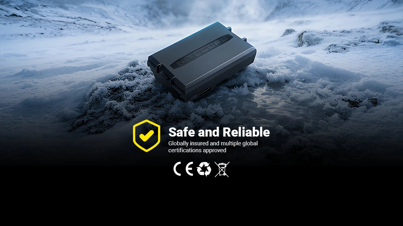 Gambar produk NITECORE Baterai Isi Ulang Li-Ion 2500 mAh 3.8V for HA27 HA29 UHE - HLB2500 - 8