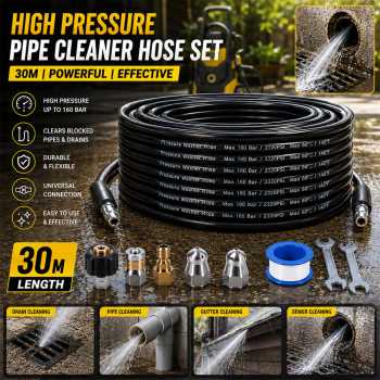 Bn Selang Air Elastis Pembersih Saluran Pipe Cleaner High Pressure Set - YN-75