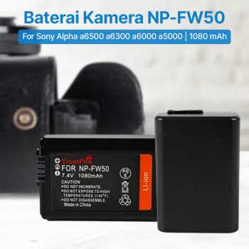 Gambar produk TrustFire Baterai Kamera NP-FW50 1080mAh for Sony Alpha a6500 a6300
