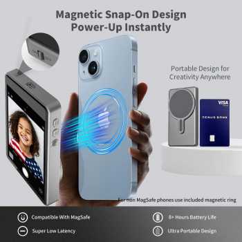 Gambar produk ILEPO Layar Selfie Screen Monitor Magnetic Magsafe Recorder 4.02 Inch - X5 - 3