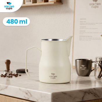 One Two Cups Milk Jug Pitcher Susu Latte Art Espresso Stainless Steel - AA050