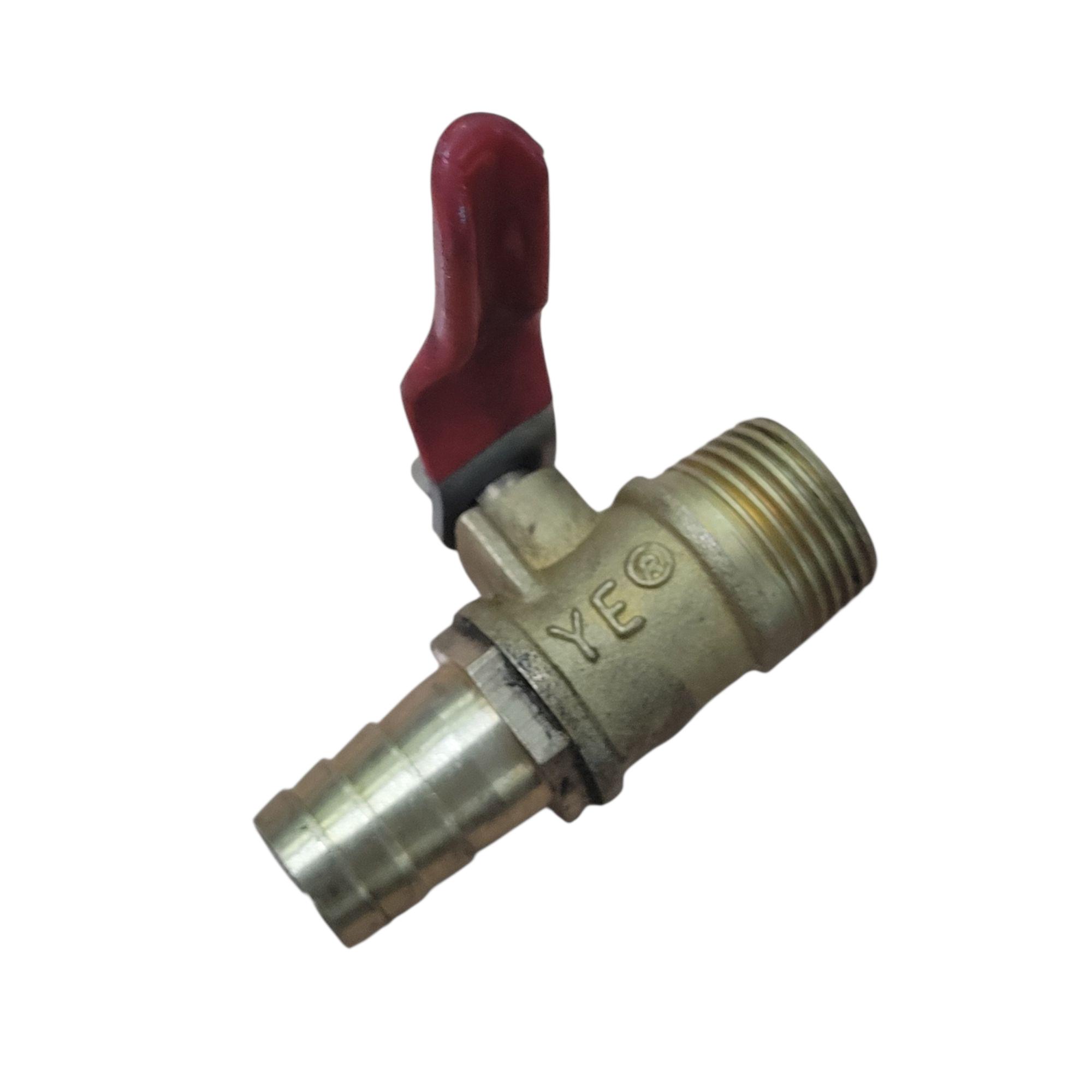 Gambar produk MAX Stop Kran Air Ball Valve Kuningan Nepel Selang Pagoda Brass 3/8 Male 12mm - DN12 - 2