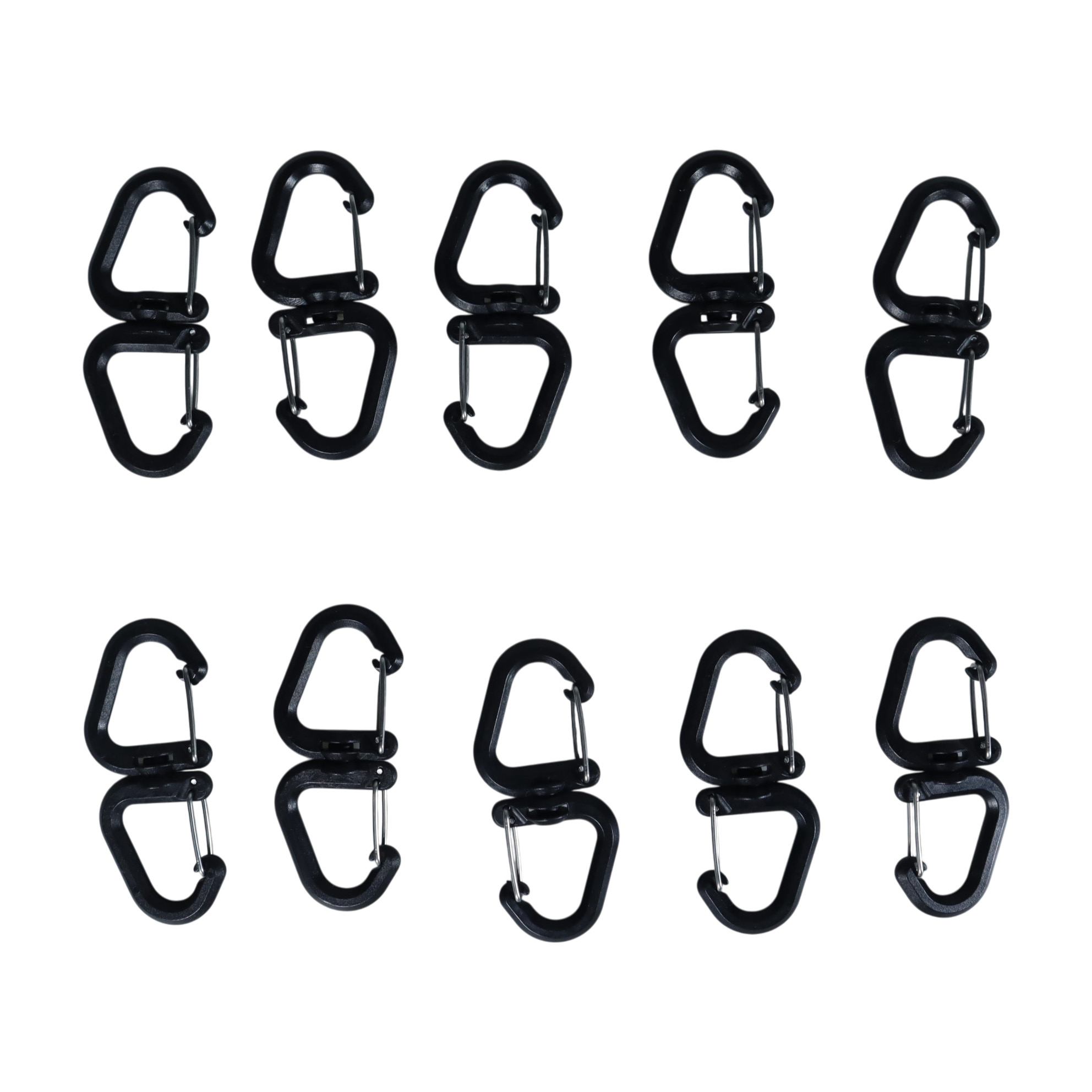 NAVENTURE Gantungan Karabiner Carabiner Dual Hook 360Degree EDC 10 PCS - GC010 Gambar produk NAVENTURE Gantungan Karabiner Carabiner Dual Hook 360Degree EDC 10 PCS - GC010 - 8