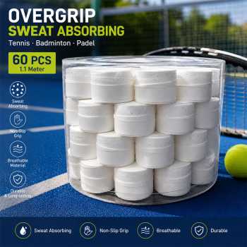 Wil Grip Raket Tennis Badminton Padel Sweat Absorbing 1.1M 60 PCS - W-1