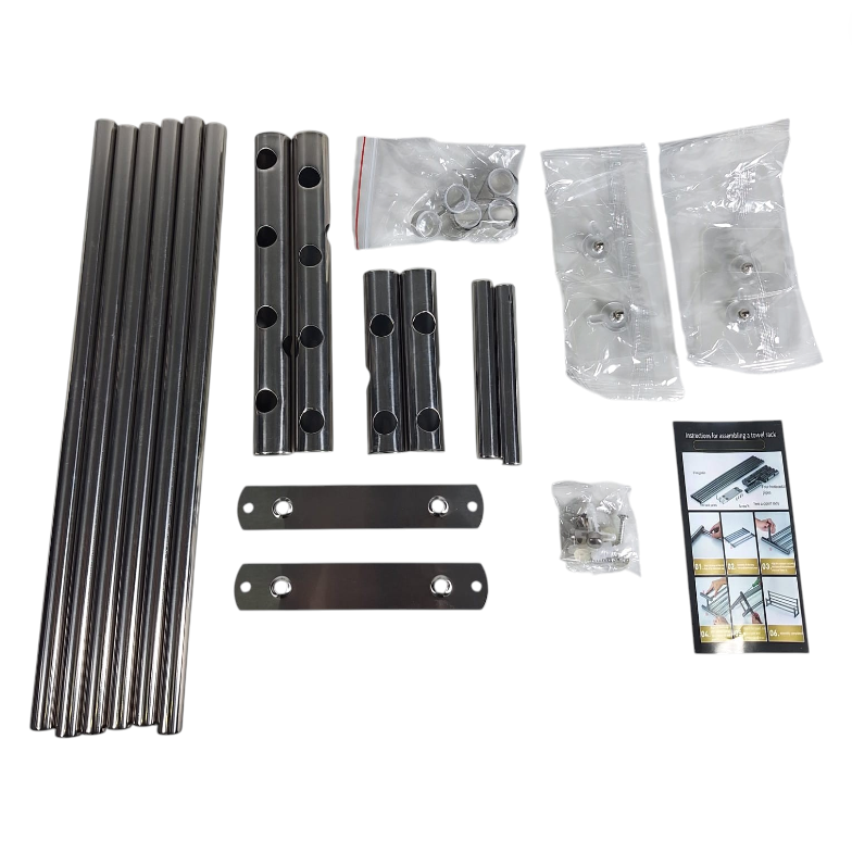 Gambar produk EEND Rak Kamar Mandi Shelf Towel Rack Single Layer Stainless Steel 201 40cm - E-201 - 6